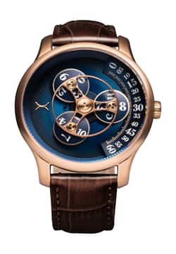 Xeric Triptych Automatic Wandering Hour Rose Gold Ocean