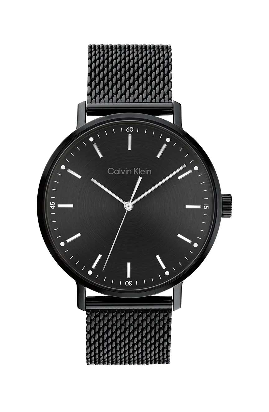 كلفن كلاين ساعة يد رجالية بسوار ستانلس ستيل من كالفن كلاين بتقنية الكوارتز - 25200046