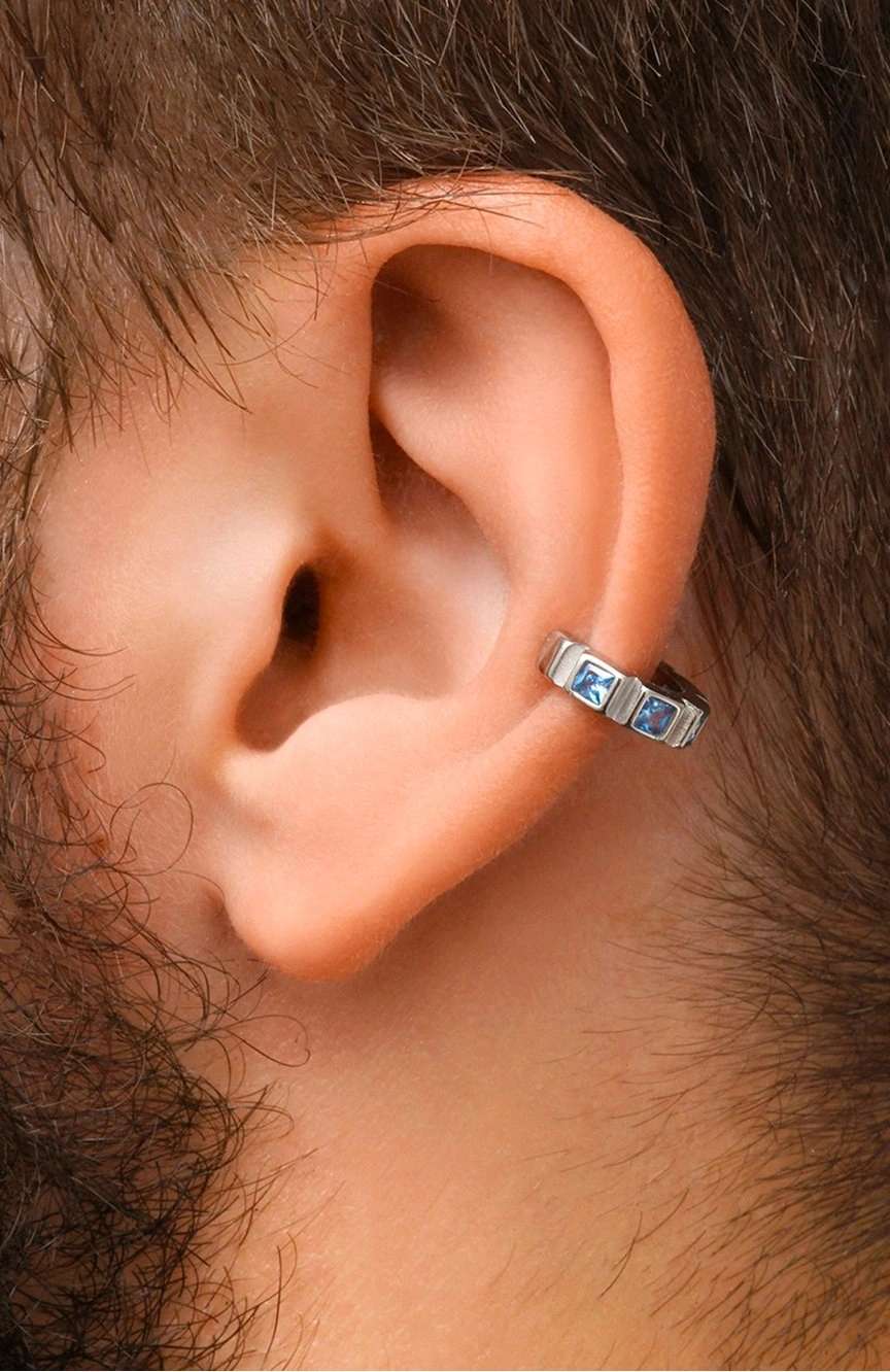 YParis Dubba Small Silver Earcuff