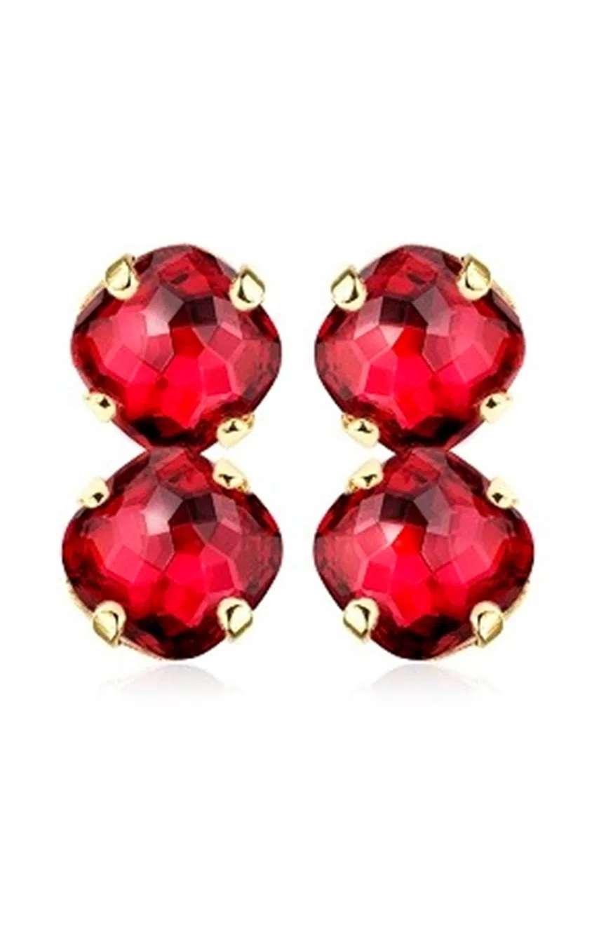 Andrea Marazzini Luce red crystal earrings