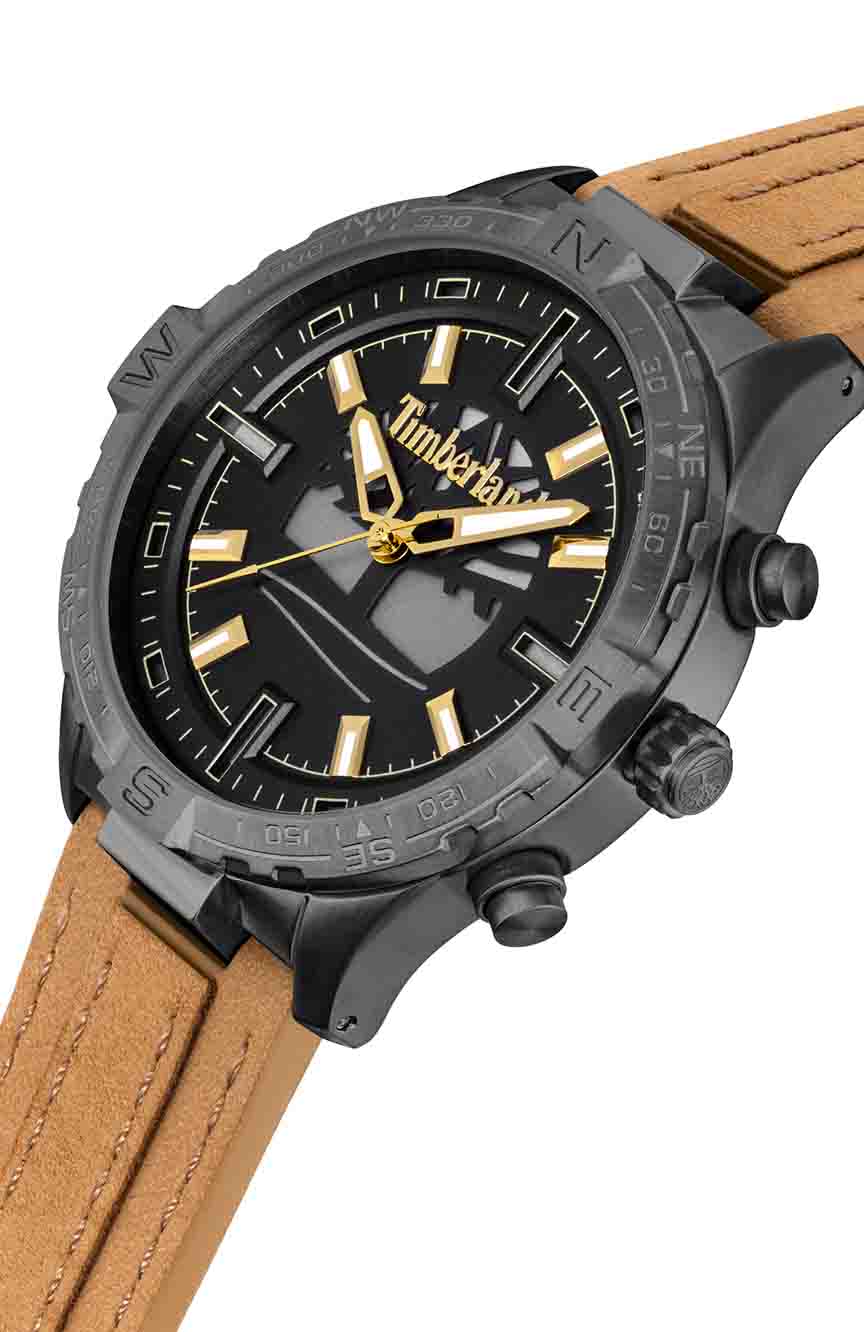 Timberland Men Quartz Leather Watch | RivoliShop.com