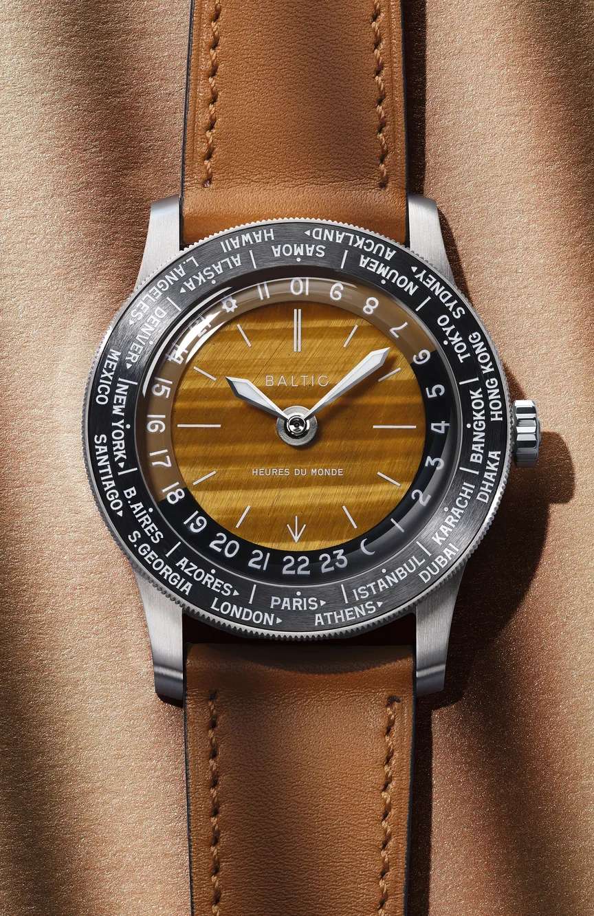 بالتيك Heures du Monde Worldtimer - Tiger Eye