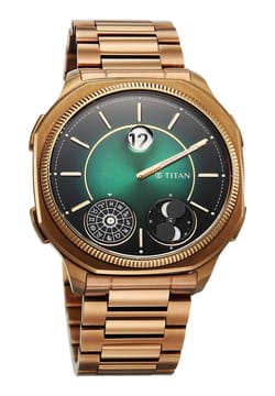 Titan Jumping Hour Micromotors Zodiac Analog with Dual Moonphase