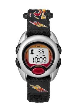 Timex ساعة يد رقمية بسوار قماشي للرجال
