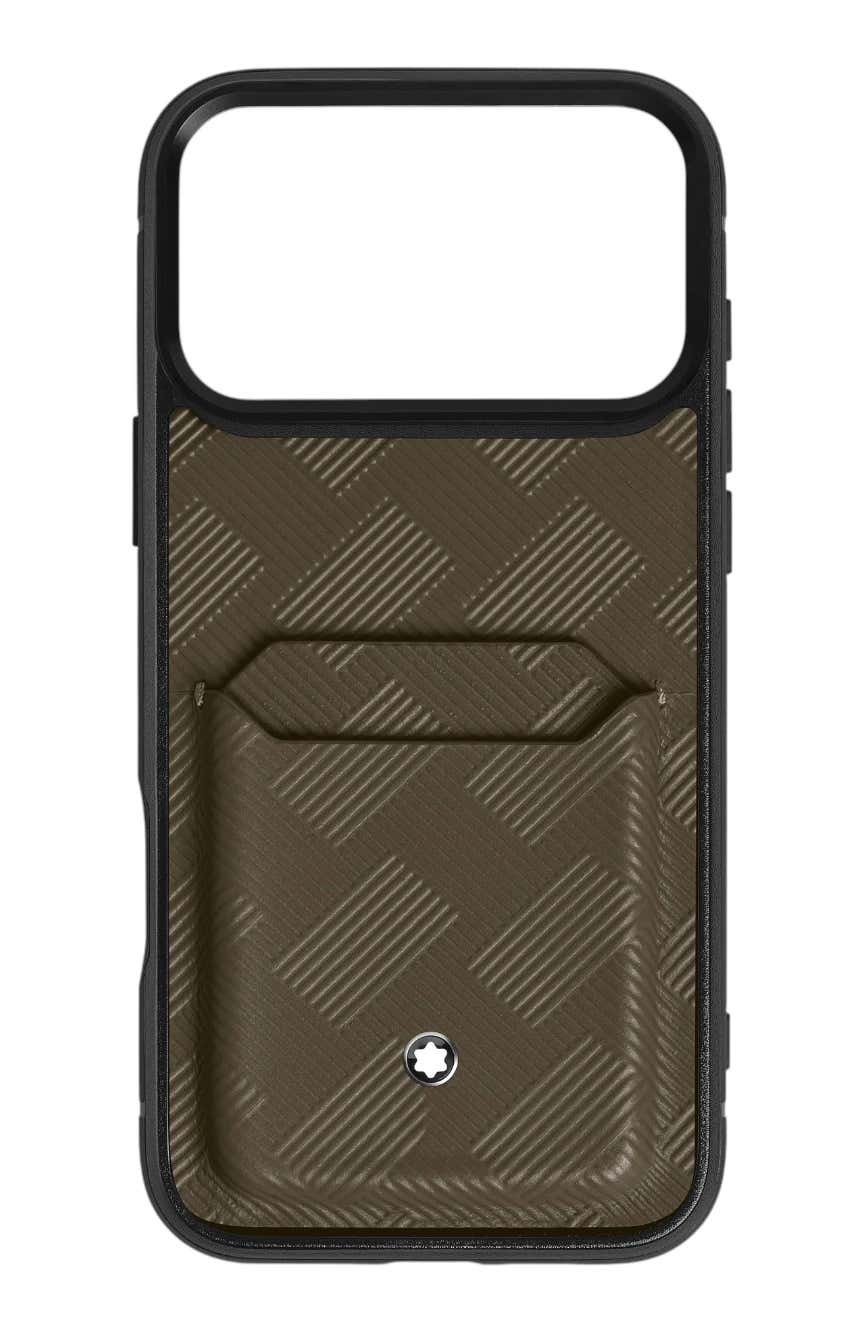 Montblanc Hardshell Case for iPhone 17 Pro Max with 2cc in Extreme Leather