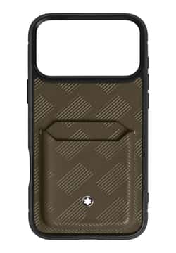 Montblanc Hardshell Case for iPhone 17 Pro Max with 2cc in Extreme Leather