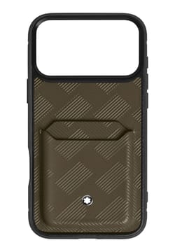 Montblanc Hardshell Case for iPhone 17 Pro Max with 2cc in Extreme Leather
