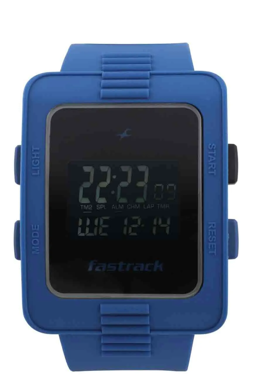 

Titan | boys Fastrack Digital Grey Dial Silicone Strap Watch for Guys