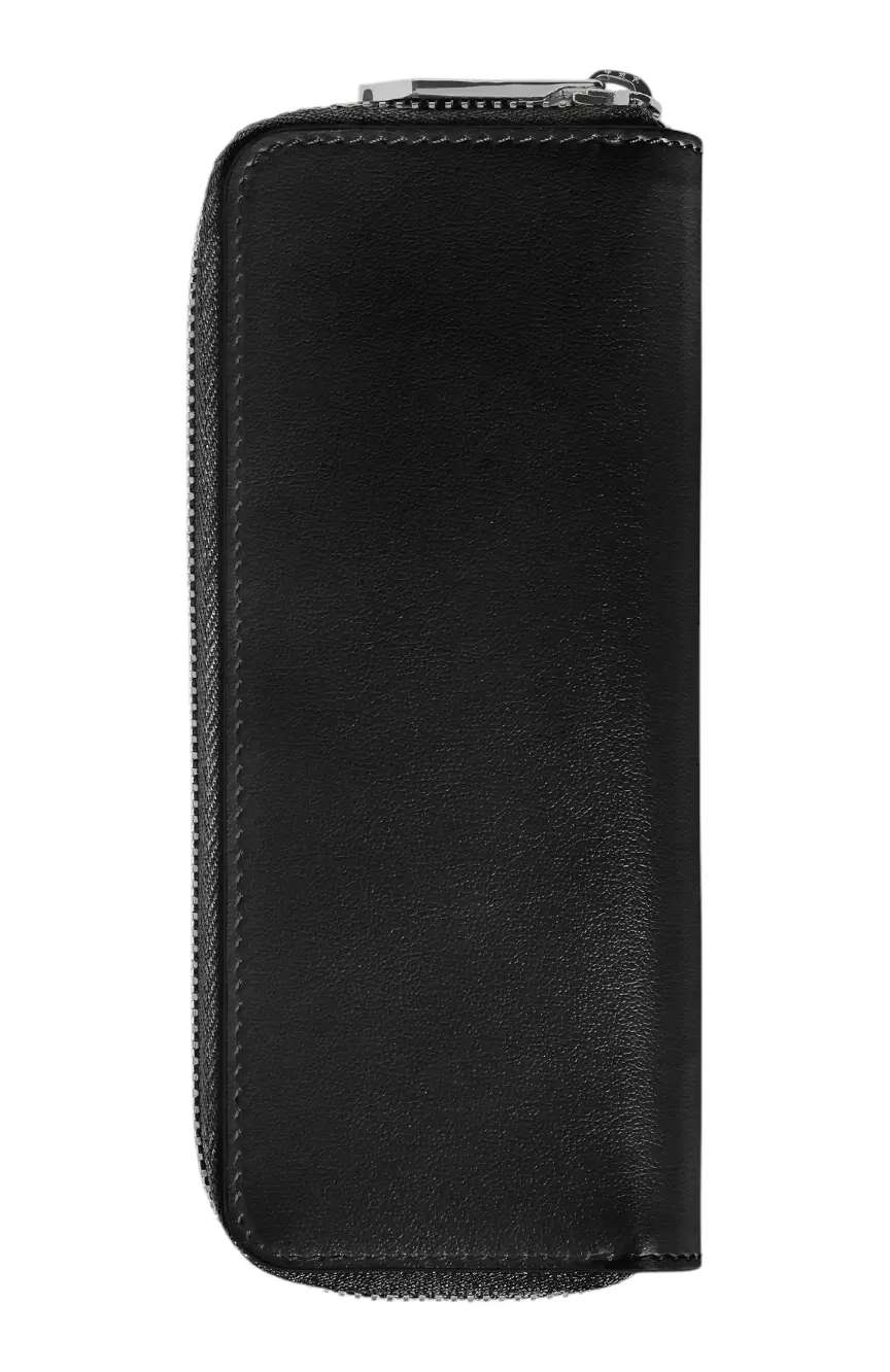 Montblanc 2 Pen Pouch with zip in Meisterstuck Leather