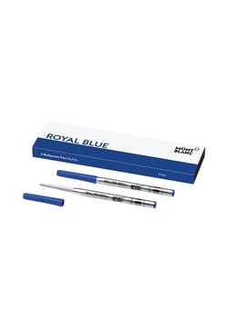 Montblanc 2 Ballpoint Pen Refills Fine Royal Blue