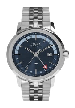 Timex Marlin Quartz GMT 40mm Stainless Steel Bracelet Watch