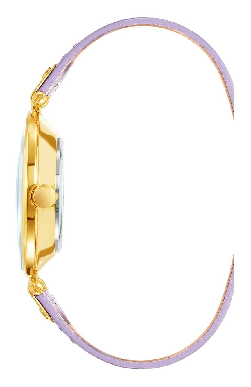 آن كلاين ساعة كوارتز بسوار جلدي للنساء