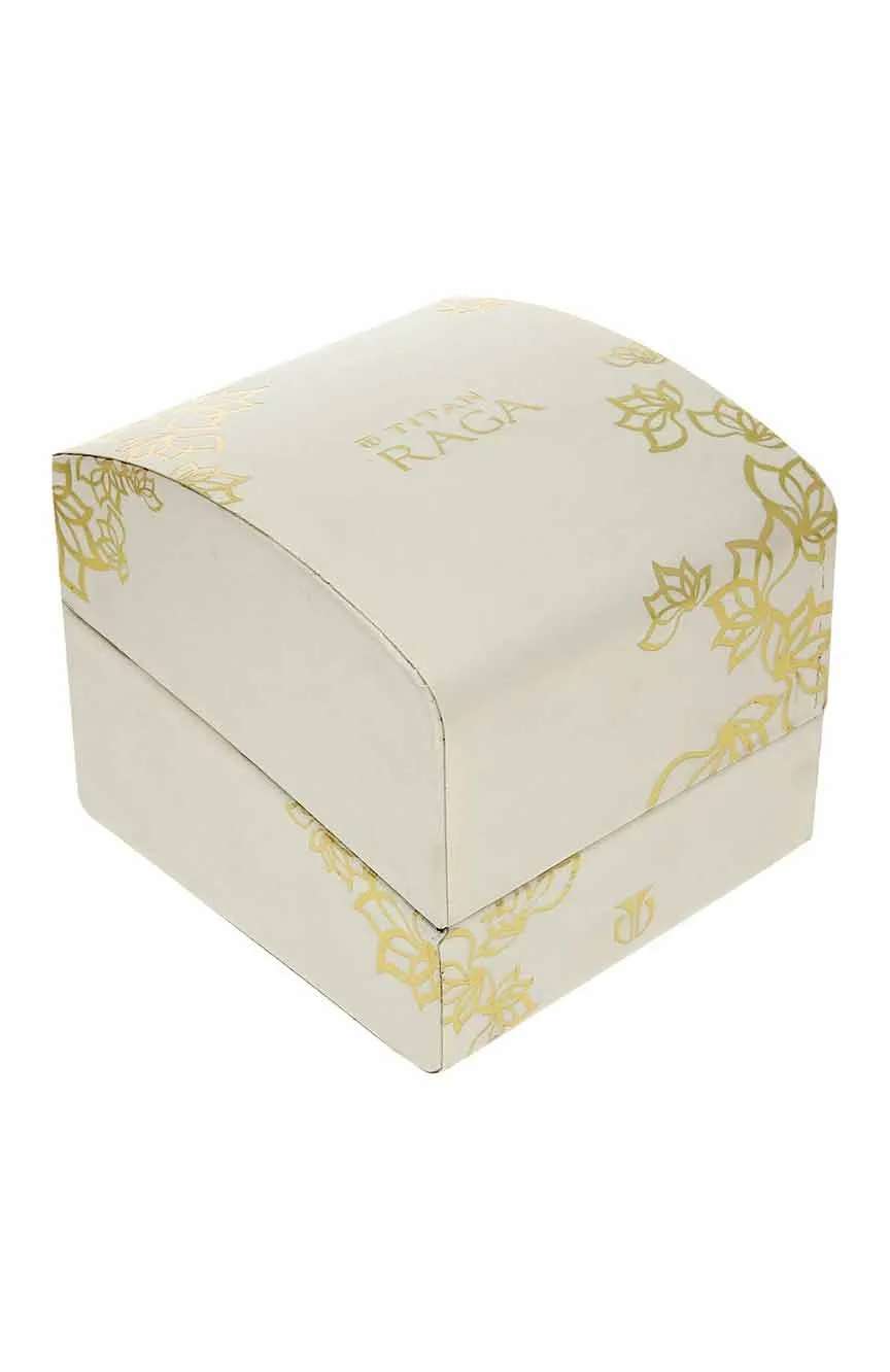 Titan Raga Viva Blue Dial Analog Leather Strap watch for Women