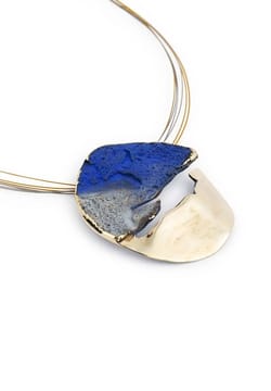 Fili Plaza Bronze Pendant Two Blue Efimera