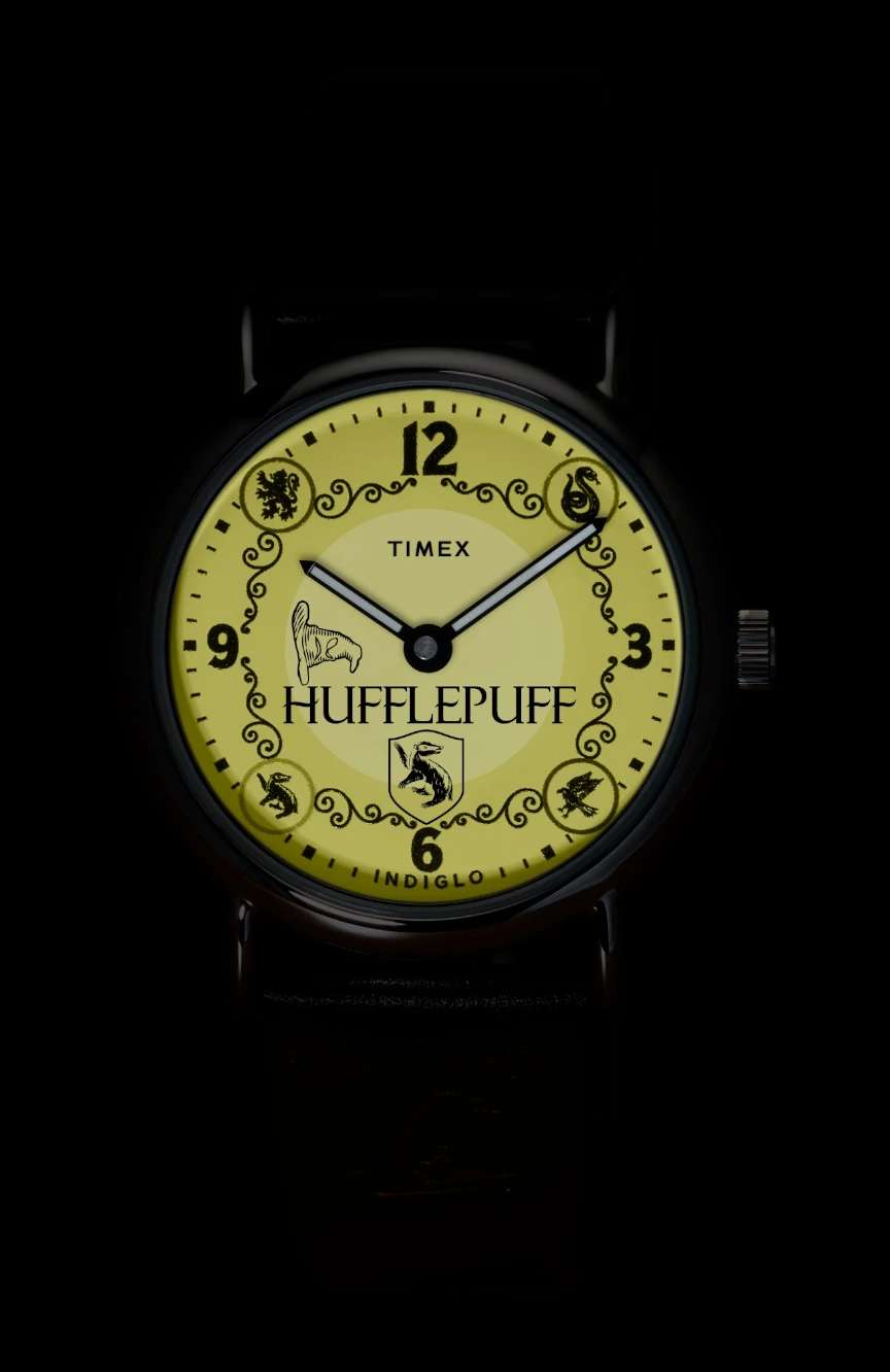 Timex Harry Potter x Weekender Hufflepuff House 38mm Leather Strap Watch