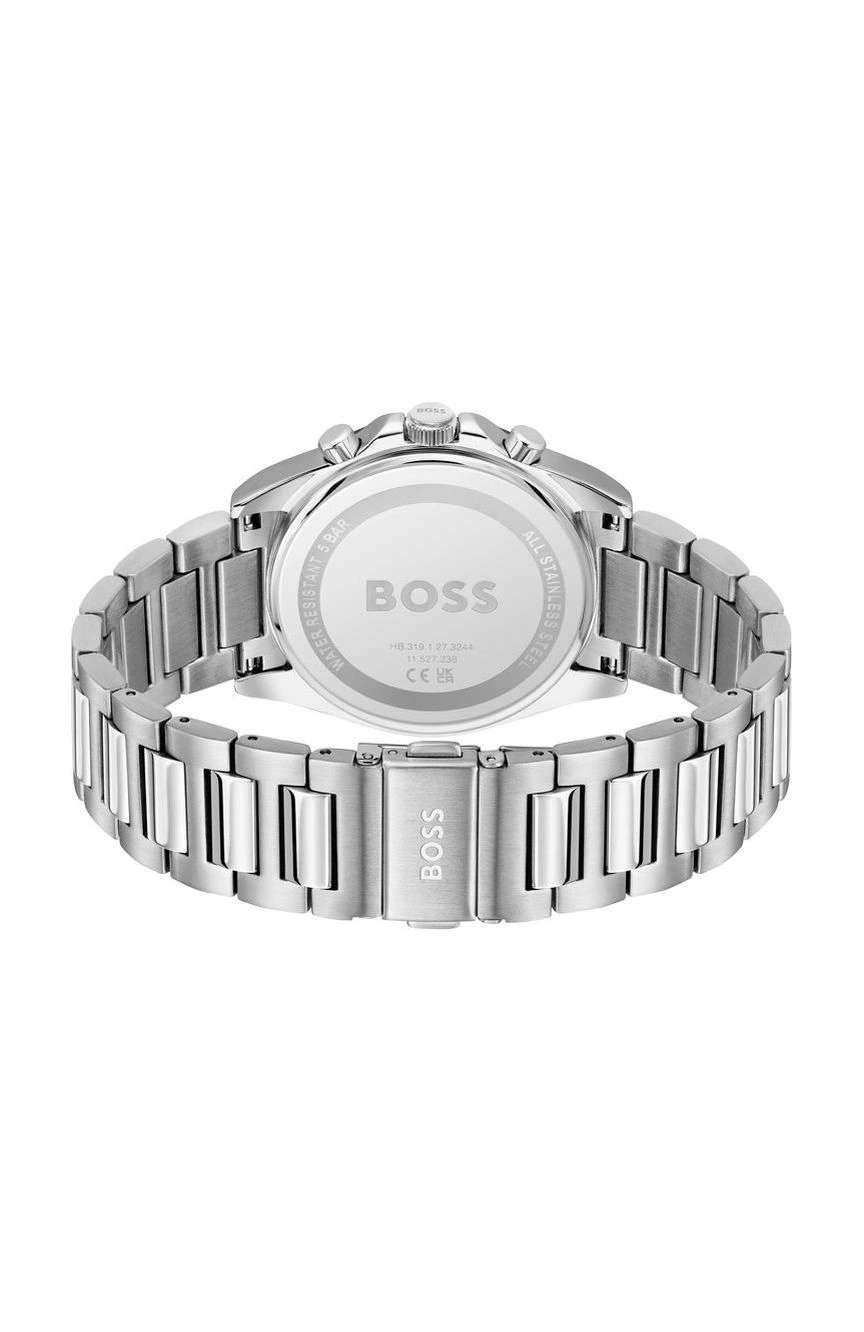 بوص ساعة بوص سترايك مستديرة بسوار من الفولاذ المقاوم للصدأ مقاس 41 مم للرجال