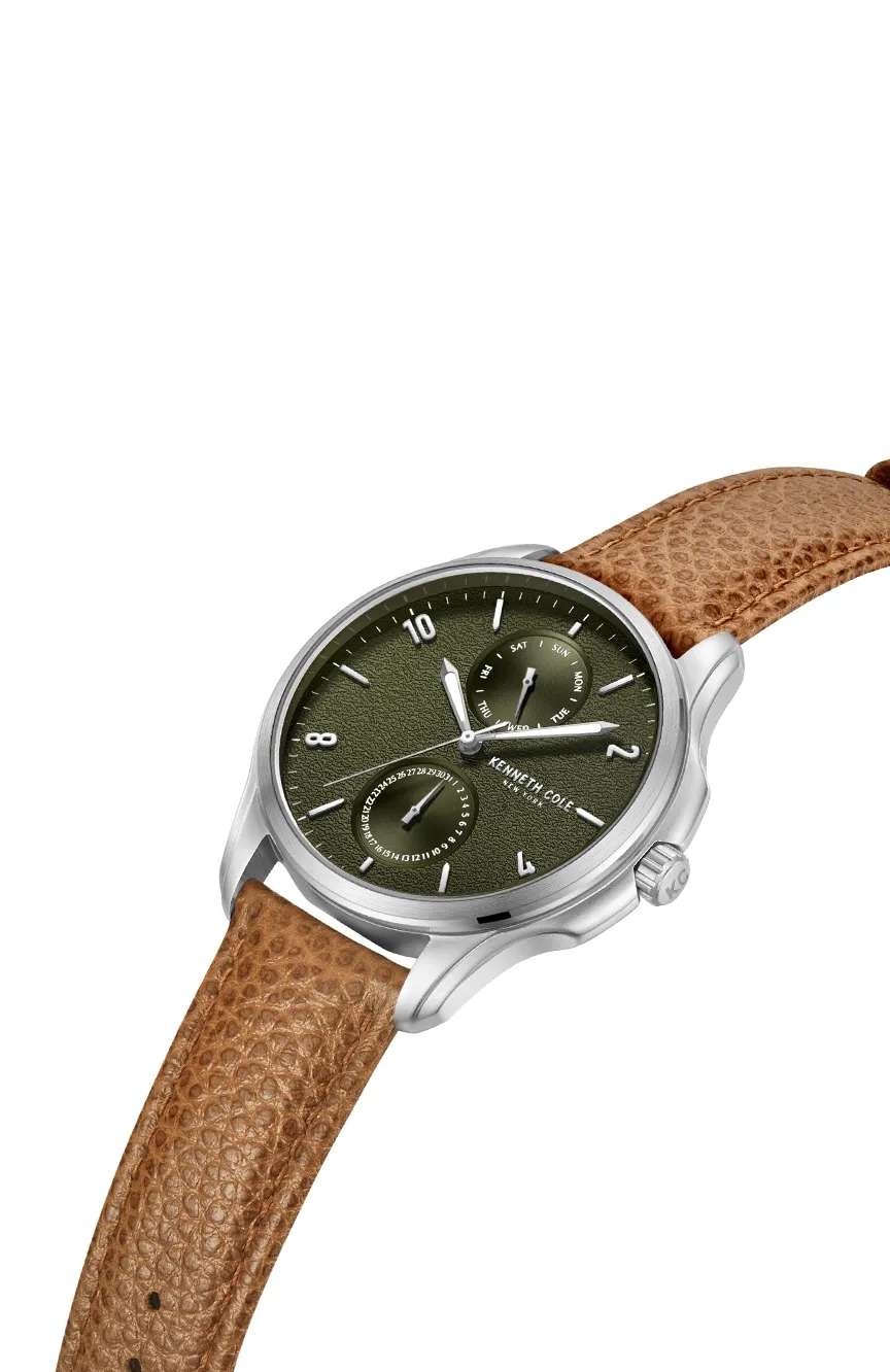 Kenneth Cole Kenneth Cole Mens Fashion Leather Quartz Watch KCWGF0015902