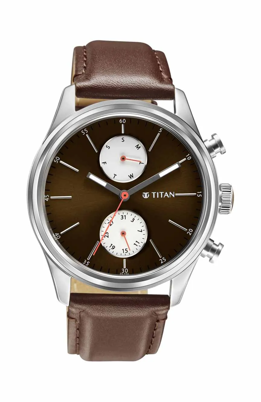 

Titan | Titan Quartz Analog Leather Strap Watch for Men