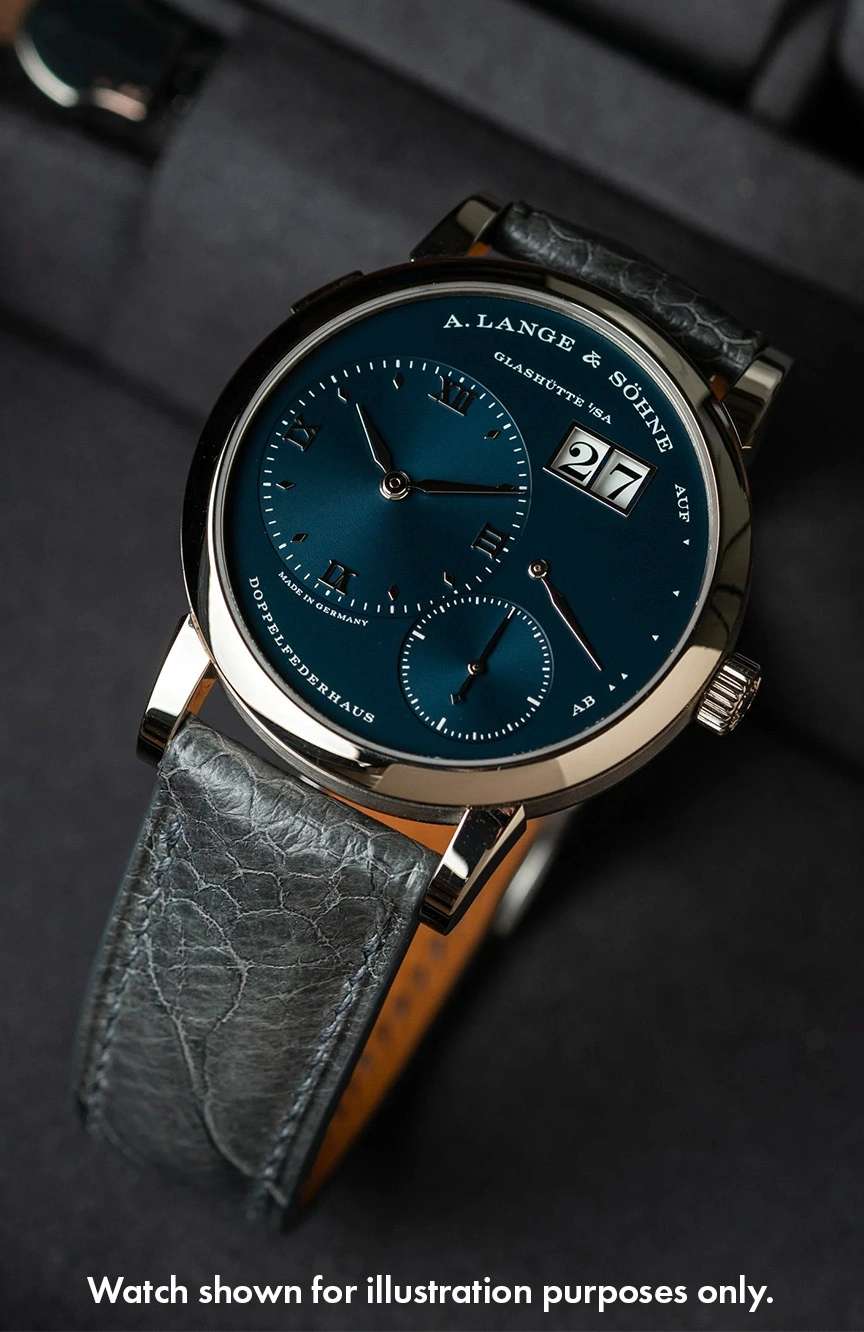 ديلوجز سوار من جلد النعام باللون الرمادي الداكن