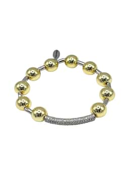 Colette Market Multi balls gold bracelet with silver bar