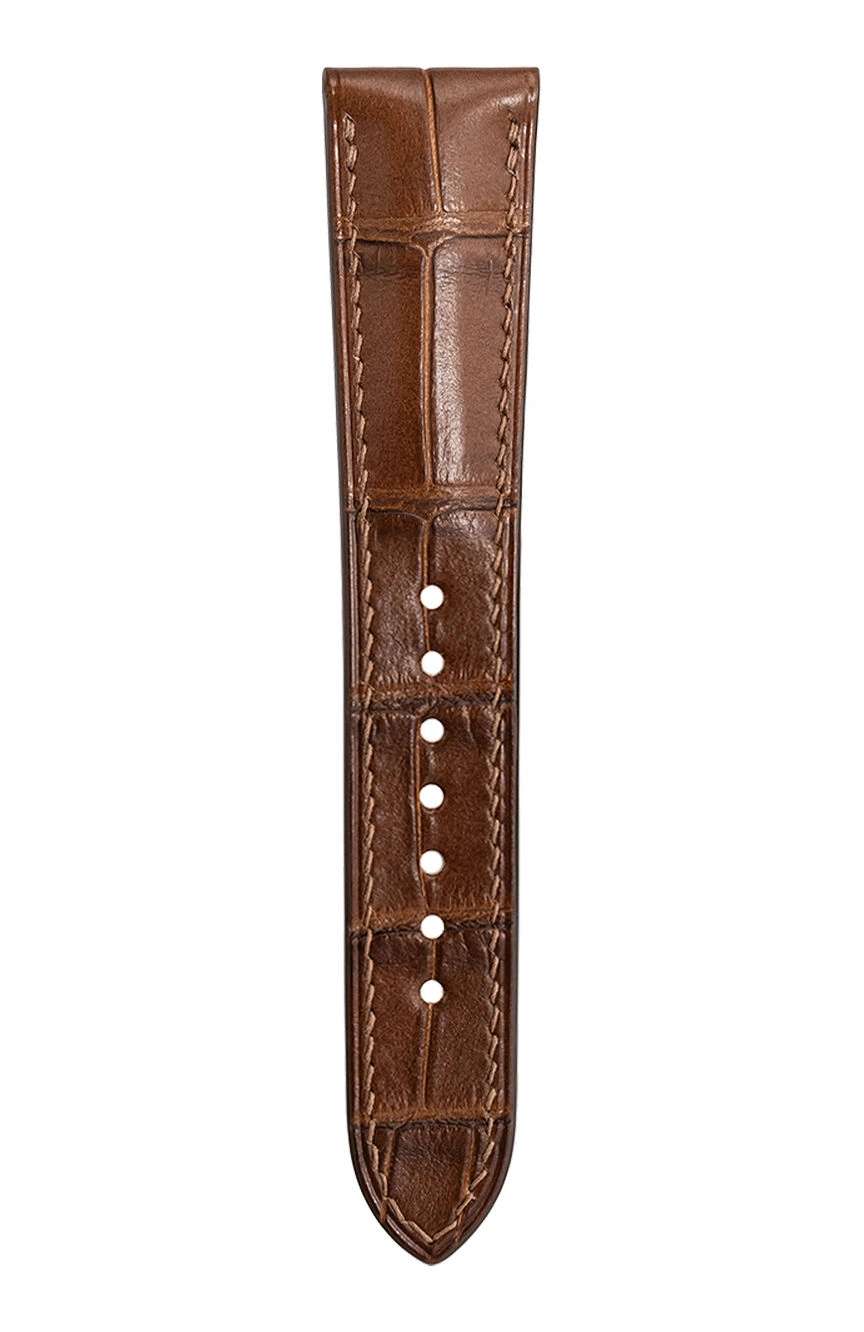Delugs Leather - Matte Cognac Alligator Signature Strap