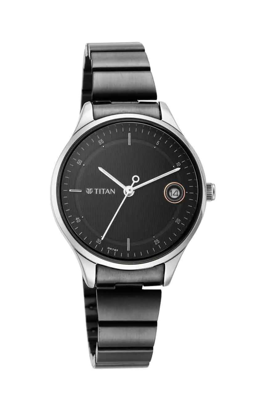Titan Workwear Silver Dial Women Watch With Stainless Steel Strap