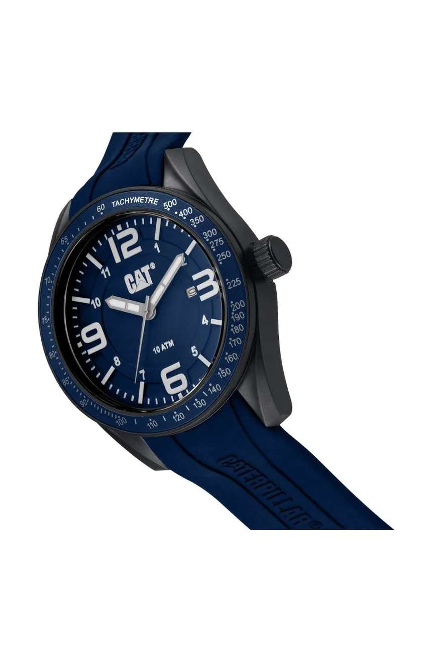 كات ساعة كوارتز بسوار سليكون للرجال