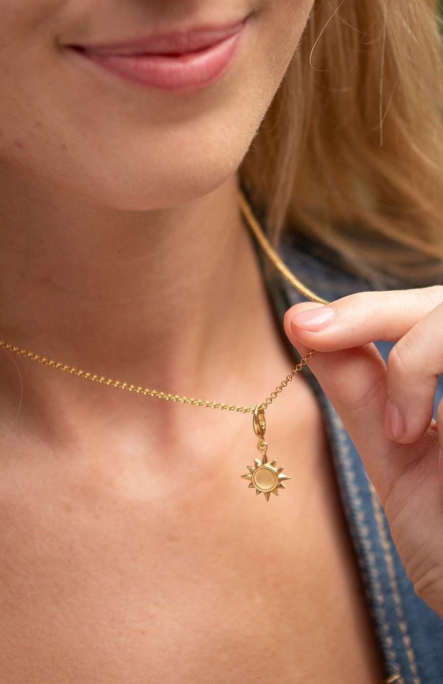 Lily Charmed Gold Plated Sunshine Charm