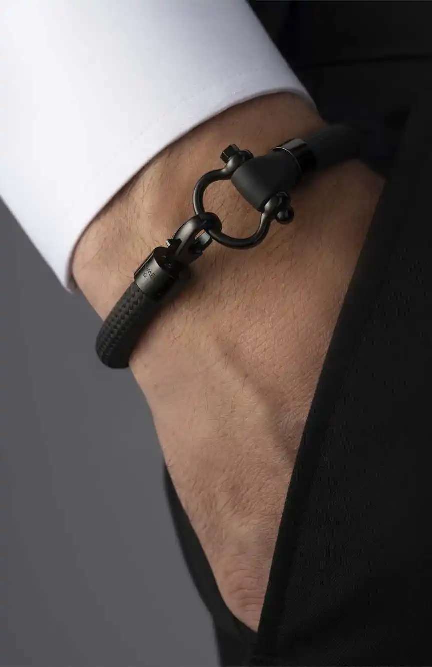 OMEGA BRACELET, RUBBER, STAINLESS STEEL