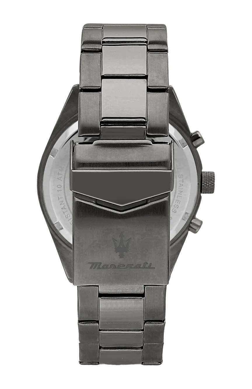 مازيراتي ساعة أنالوج بسوار ستانلس إستيل للرجال