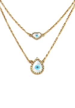 Mon Reve قلادة لوسيفر ذات العين الشريرة متعددة السلاسل