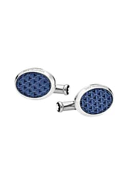 Montblanc Cufflinks Meisterstuck Steel Lacquer Oval