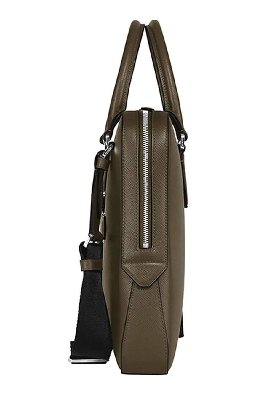 Montblanc Thin Briefcase In Sartorial Leather