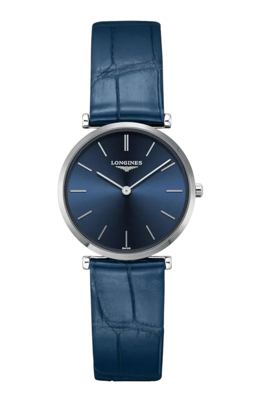 Longines Unisex's La Grande Classique De Quartz Blue Dial Watch.