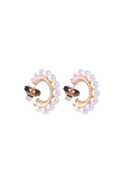 Madreperla Gold plate pearl earrings