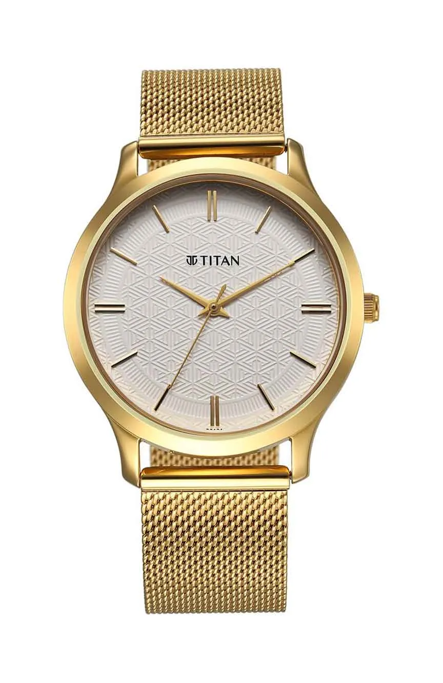 

Titan | Titan Karishma Quartz Analog White Dial Stainless Steel Strap Watch for Men