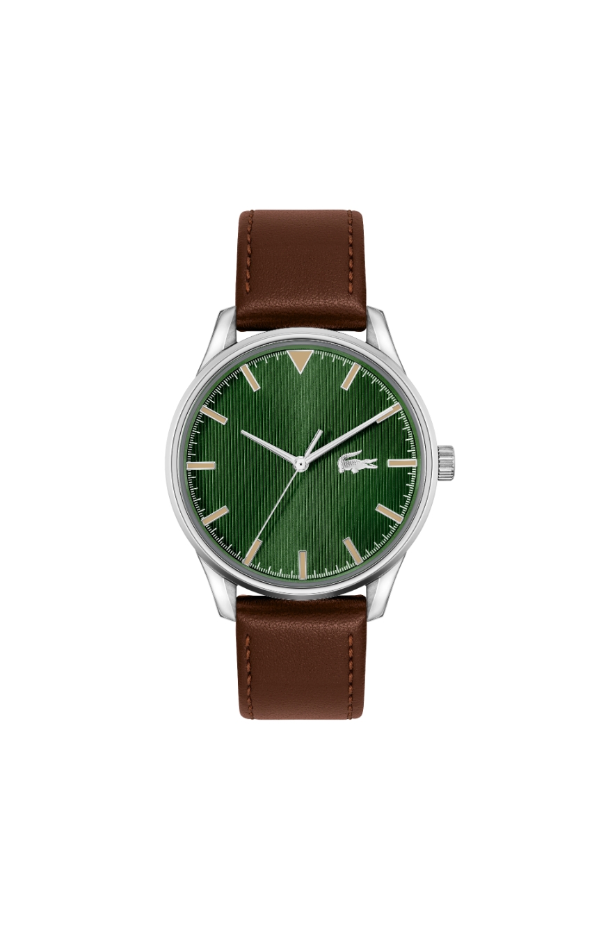 Lacoste leather strap best sale watch