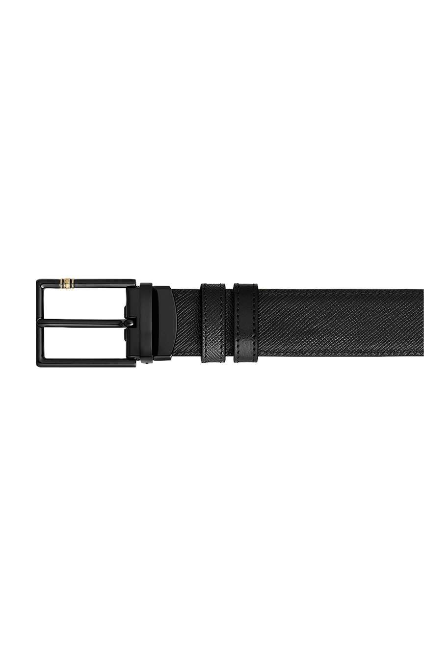 Montblanc 30 mm Reversible Belt in Leather with Rectangular Meisterstuck Buckle