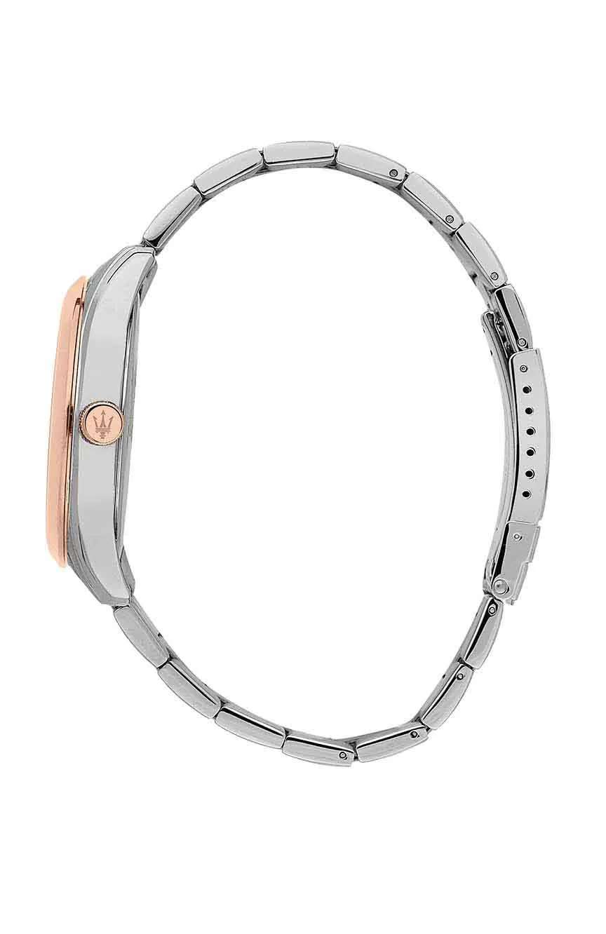 مازيراتي ساعة كوارتز بسوار معدني للرجال