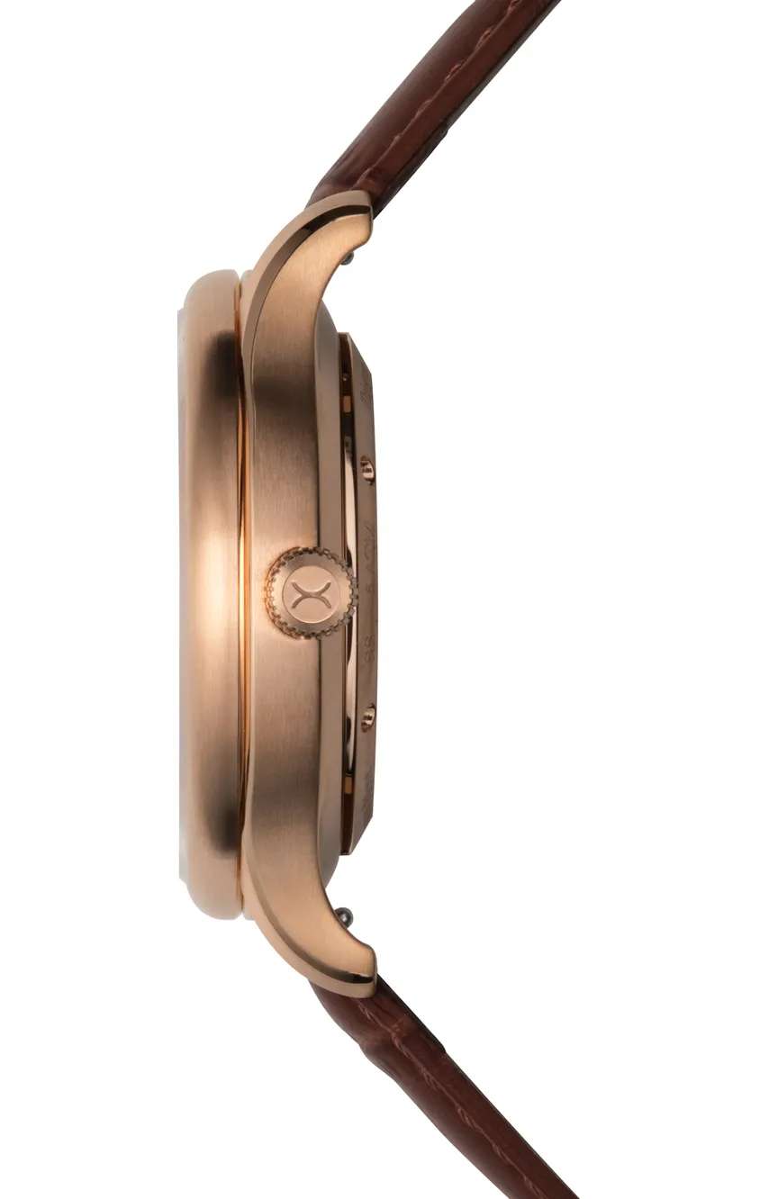 Xeric Triptych Automatic Wandering Hour Rose Gold Ocean