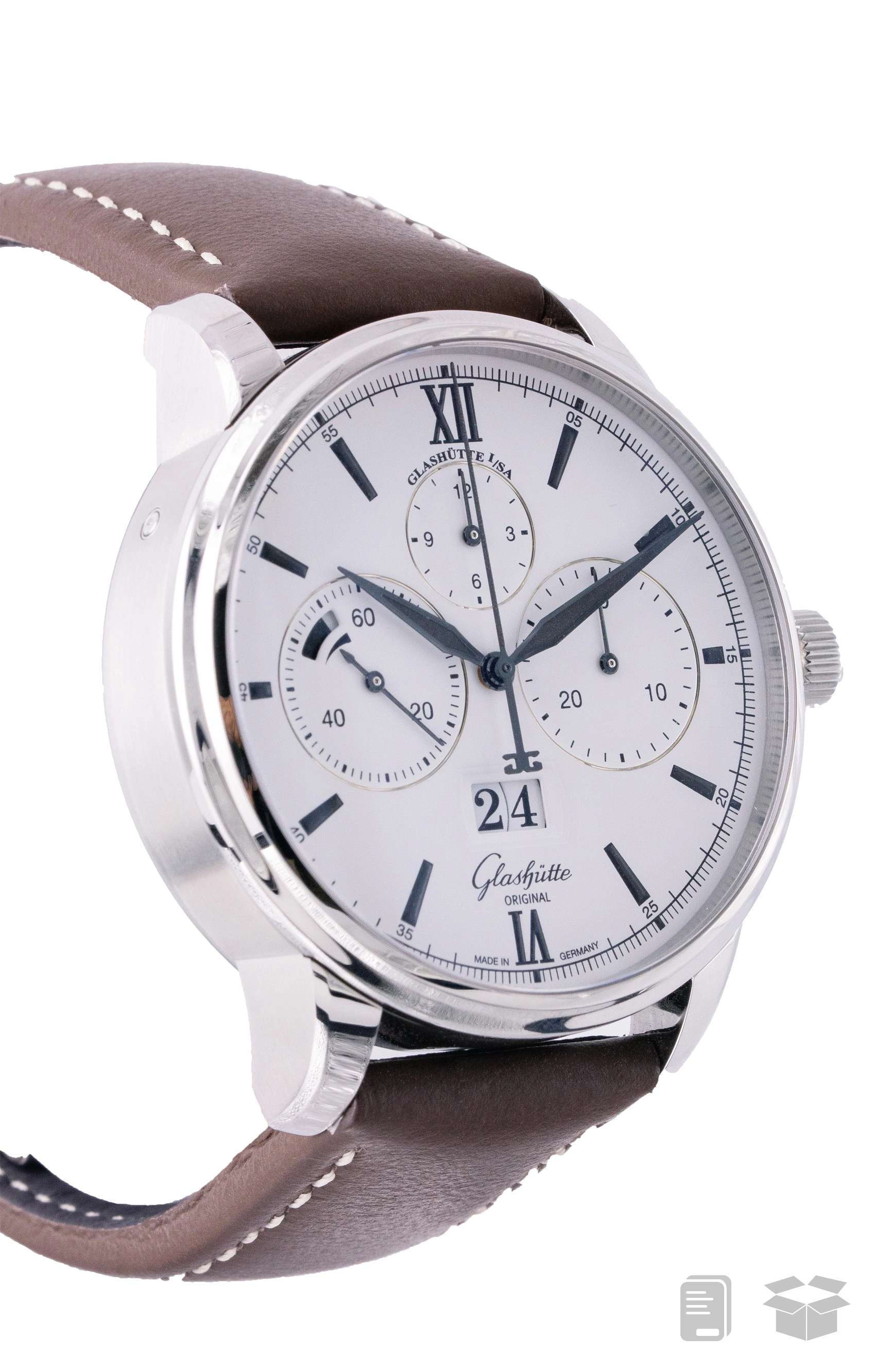 جلاشوتيه أوريجينال مستعملة سيناتور كرونوجراف بانوراما ديت