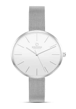 Obaku ساعة يد نسائية بسوار ستانلس ستيل