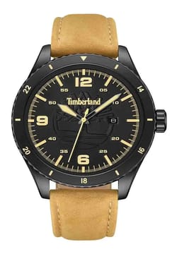 Timberland ساعة كوارتز بسوار جلد للرجال