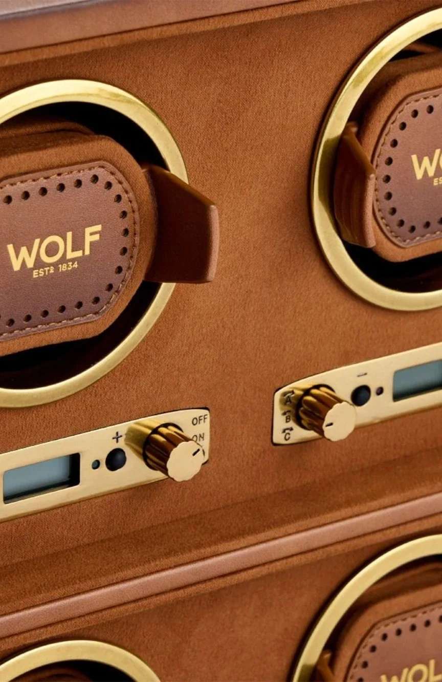 WOLF Brogue 4 Piece Watch Winder