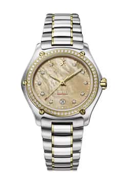 Ebel ساعة يد نسائية بسوار معدني بتقنية الكوارتز 1911