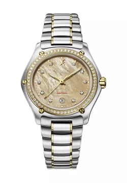 Ebel ساعة يد نسائية بسوار معدني بتقنية الكوارتز 1911