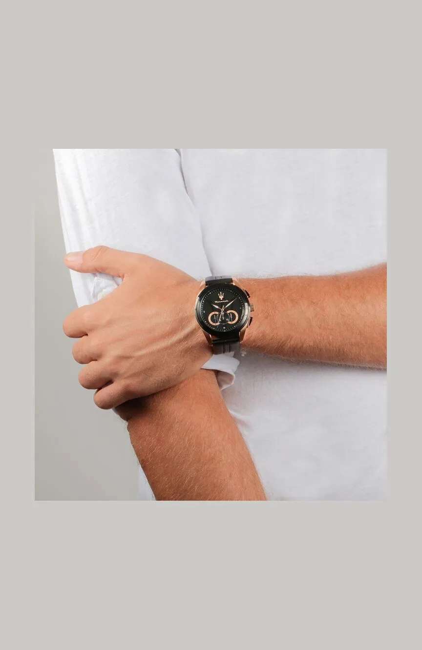 MASERATI Men Leather Quartz Watch