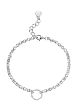 Lily Charmed Silver Eternity Twist Charm Collector Bracelet