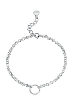 Lily Charmed Silver Eternity Twist Charm Collector Bracelet