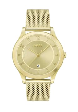 Hugo Boss ساعة كوارتز بسوار ستانلس إستيل من هوجو بوص للرجال